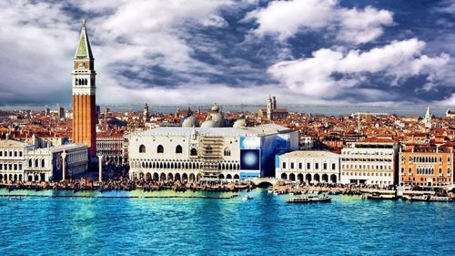 威尼斯风光照片（威尼斯的景点图片）