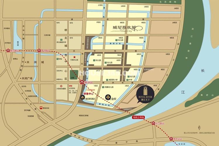 南京威尼斯水城街区图（南京威尼斯水城周边规划）